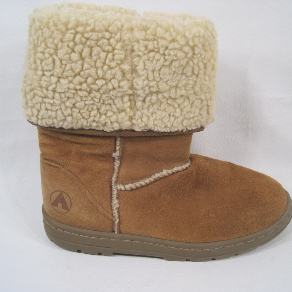 AIRWALK Brown Leather Upper Balance Womens BOOTS - Picture 2 of 11